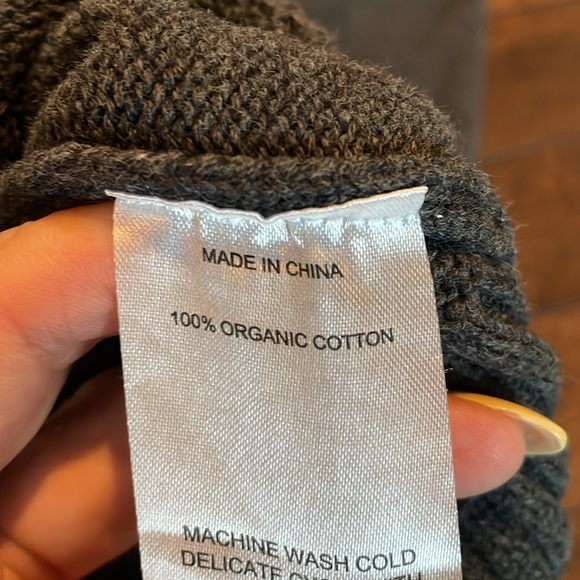 Quince Sweater Womens S Gray Boxy Oversized Preppy Academia Slightly cropped - Picture 7 of 12